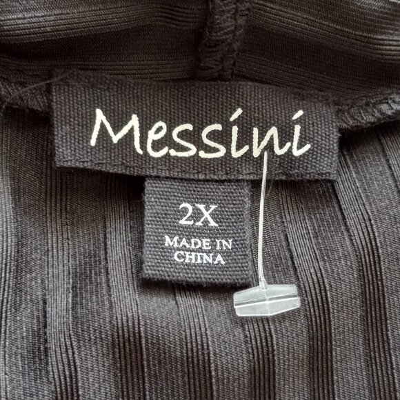 Messini NWT Striped Two-Piece Dress & Cardigan Set w/ Attached Necklace Sz 2X - Picture 6 of 8